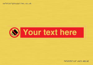 Custom Do Not Drop Sign